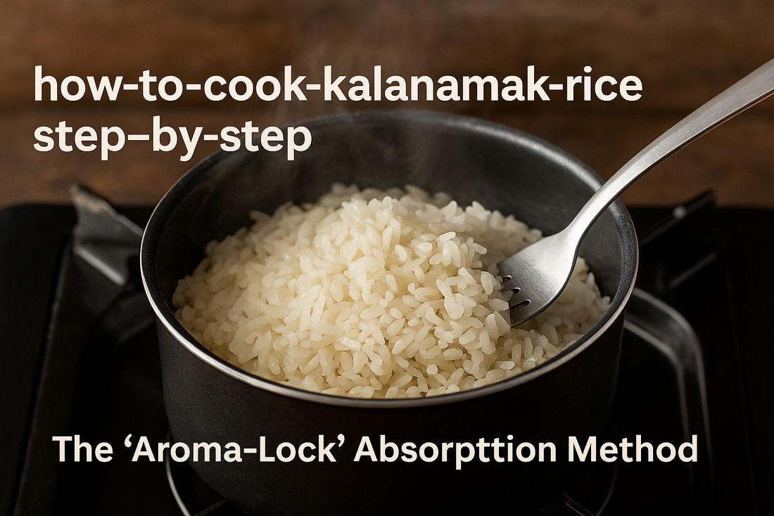 How to Cook Kalanamak Rice: The "Aroma-Lock" Technique