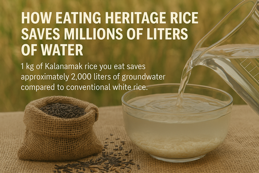 Beyond the Plate: How Eating Heritage Rice Saves Millions of Liters of Water