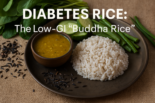 The Low-GI Buddha Rice Diabetic-friendly thali with Kalanamak rice